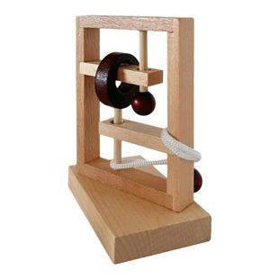 木制益智玩具拓扑解绳游戏立柱解绳解环智力玩具积木解绳套装