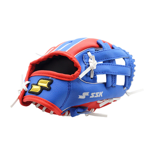 日本SSK棒球垒球手套儿童幼儿初学训练TeeBall守备人造革PVC加厚