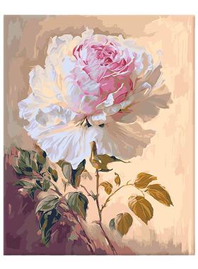 数字油画花卉diy填色画油彩画