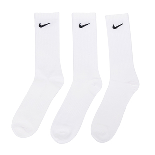 Nike耐克女士长筒袜子夏季新款透气男士官方正品白色跑步袜SX7676