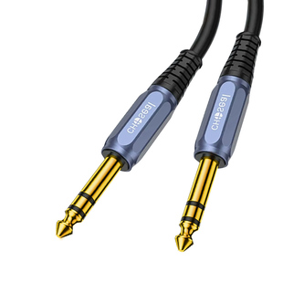 秋叶原6.5大三芯音频线吉他音响6.35双声道立体声卡音箱TRS平衡线