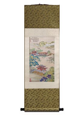 西湖真丝织锦画杭州特色创意礼品