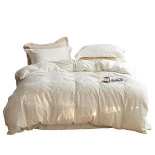 撸猫感丨高端A类高克重加厚牛奶绒四件套冬季高质量超保暖防静电