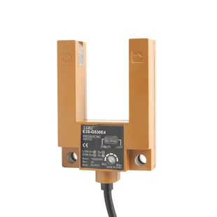 零广大U形槽型光电开关E3S-GS30E2NPN四线常开常闭电梯平层感应器