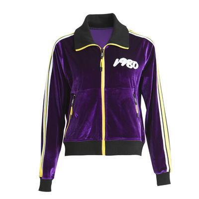 奋斗吧主播陈法蓉同款紫色夹克