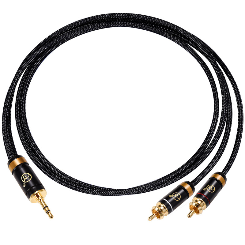 HiFi级3.5转双莲花信号线张扬