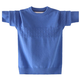 薄款春秋冬中大童毛衣纯棉大童打底衫薄款男童全棉毛衫低领针织衫