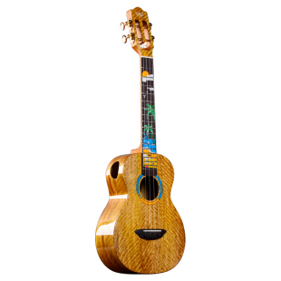 迈诺尔mauloa 尤克里里全单虎纹芒果木26寸乌克丽丽TT-55 演奏级