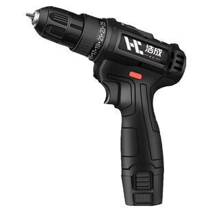 浩成手电钻锂电冲击钻多功能充电式手枪钻家用电动螺丝刀电转工具