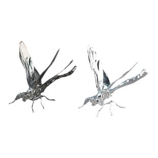 豪克创艺家居欧式轻奢金属昆虫蜻蜓动物雕塑摆件客厅卧室玄关酒店