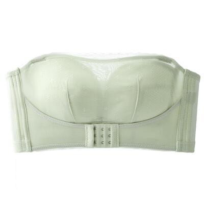 前扣无肩带内衣女大胸显小防滑