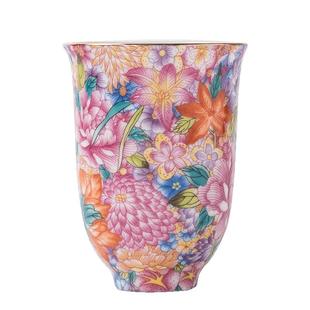 珐琅彩茶杯宫廷风主人杯陶瓷功夫茶具品茗杯家用高档单杯大号茶碗