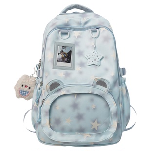 2026新款初中生高颜值书包ins星星双肩包小学生三到五六年级背包