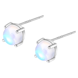 999纯银月光石耳钉女小众设计养耳洞耳环轻奢耳骨钉爆款免摘耳饰
