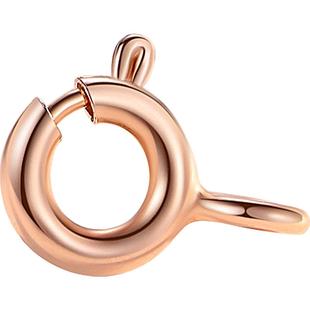 925银扣项链扣子接头龙虾扣手链扣连接扣弹簧扣头18k黄金卡扣配件