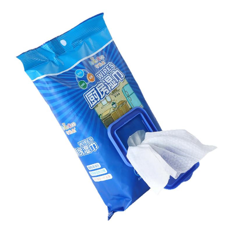 厨房湿巾去油去污油烟机清洁不伤手加大加厚一次性湿纸巾悬挂式