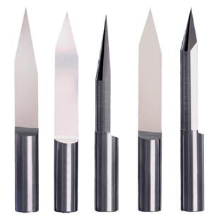 威特5A加长6mm平底尖刀雕刻刀锥度尖刀钨钢雕刻刀数控雕刻机刀头