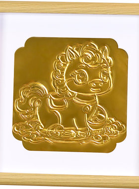 手工非遗锡纸画仿錾刻浮雕画民族