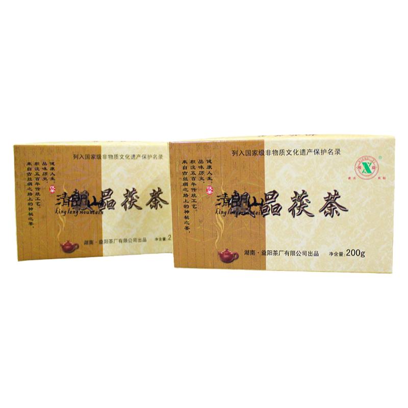 安化黑茶湘益好茶金花茯砖