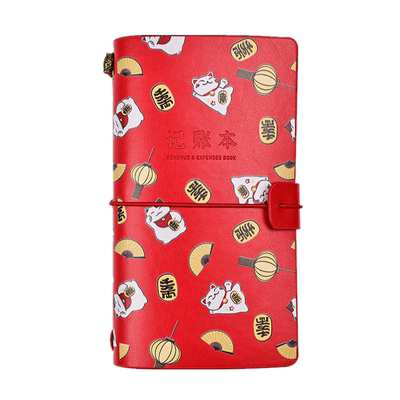 勤得利记账本手帐明细账家庭理财笔记本子a6现金日记帐本子神器活页本商用日式每日流水收支家用收入支出账本