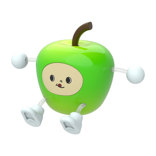 《随车而动》汽车摆件可爱抖动苹果车载内饰中控台车上装饰用品