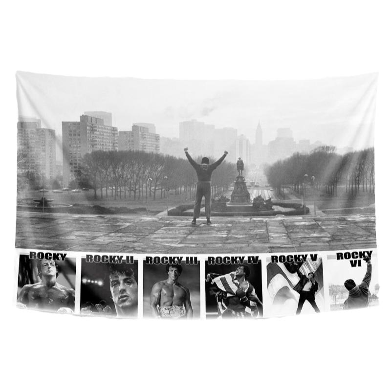 洛奇Rocky史泰龙拳击励志电影定制周边装饰背景墙布海报挂毯挂布