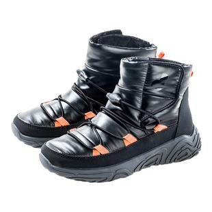 小蓝羊户外徒步靴冬儿童雪地靴男童棉鞋加绒保暖防水靴子女童短靴