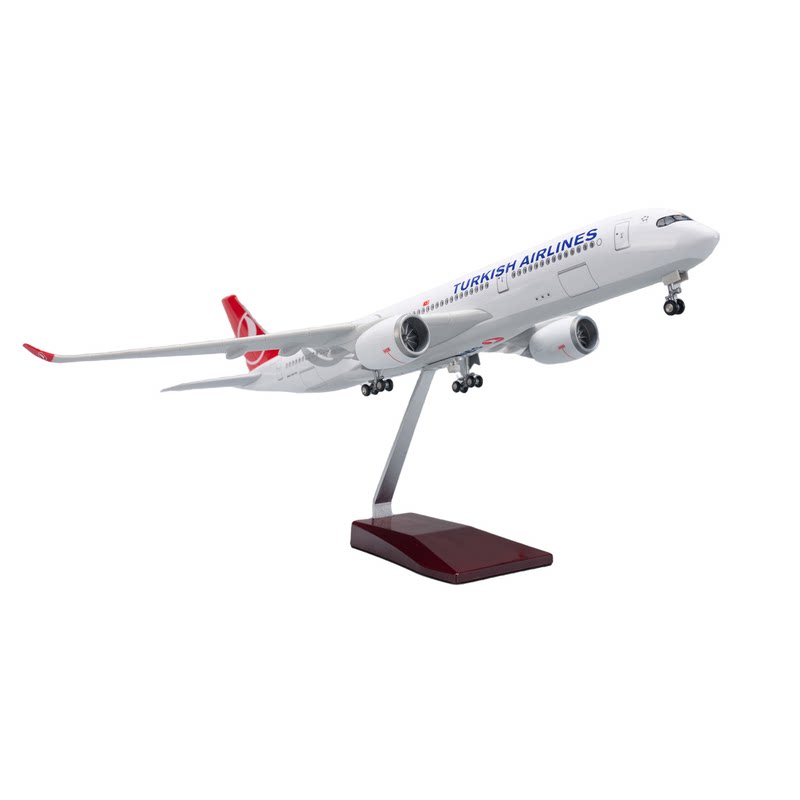 空客A350仿真客机模型声控灯