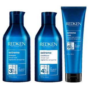 正品redken列德肯extreme漂染受损发质洗发水修护滋养损伤修复