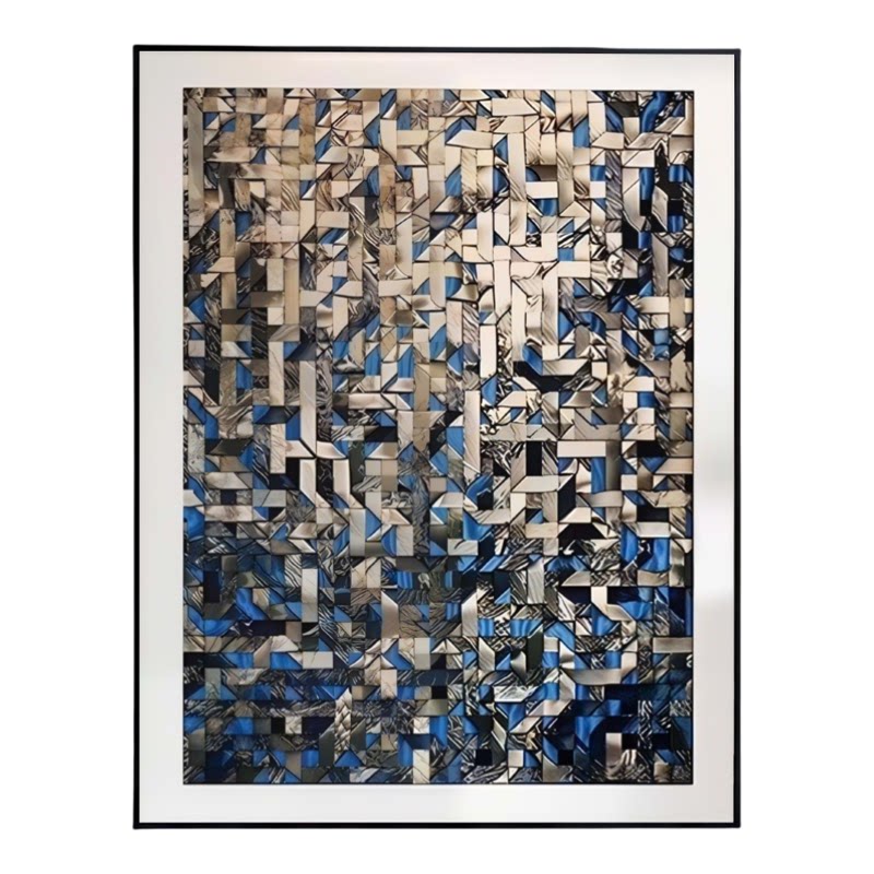 意式极简抽象几何有框装饰画