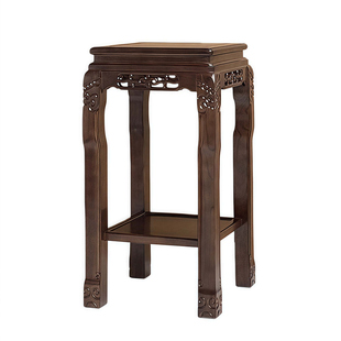 木质花架实木底座中式客厅置物架可承重鱼缸花瓶摆件落地式盆景架