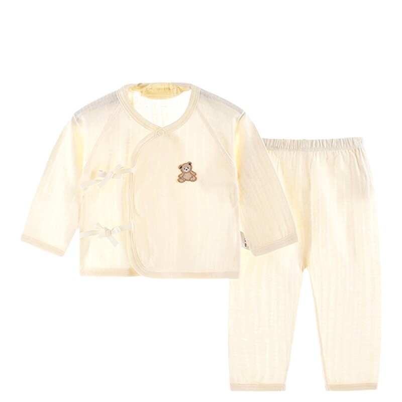 贝乐咿新生婴儿衣服夏季薄款分体套装0到3个月婴幼儿宝宝夏装初生