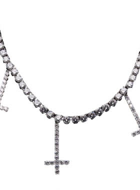 Mr.Bling逆十字架同款超闪网球链