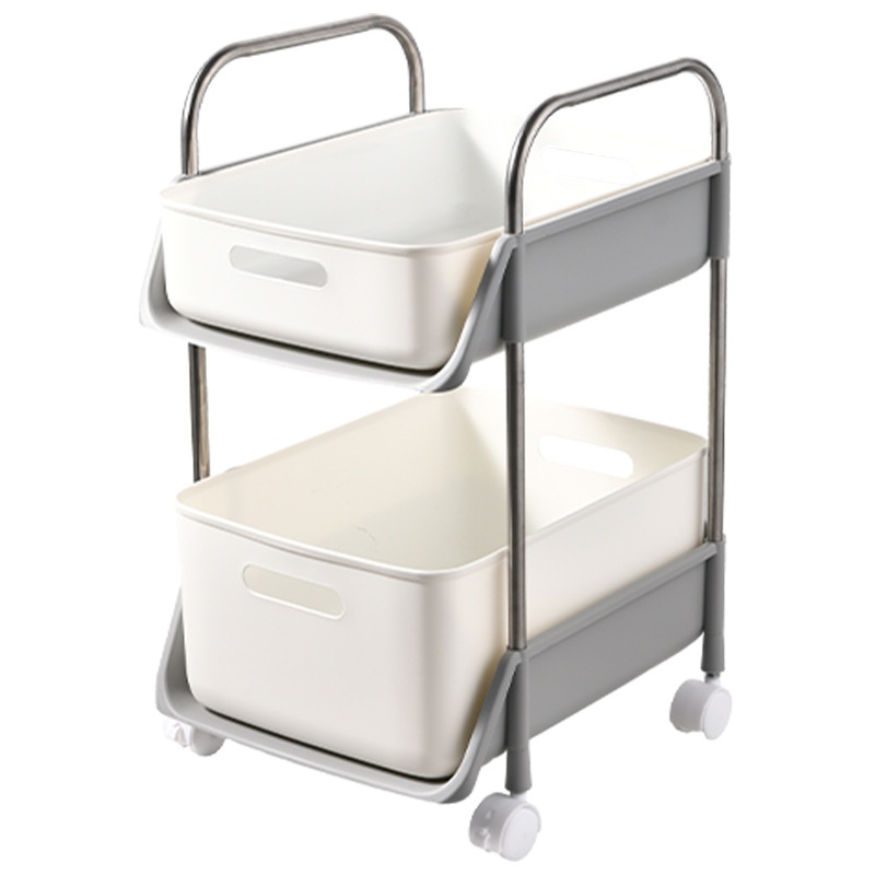 书包零食置物架可移动小推车学生书架收纳桌面宿舍家用桌下书本架