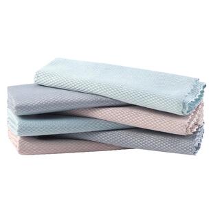 擦玻璃专用鱼鳞抹布不留痕家务清洁布厨房去油无痕吸水毛巾