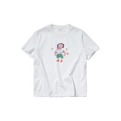 CountryMoment 200G全棉磨毛面料趣味印花T恤男夏正肩短袖女衣服