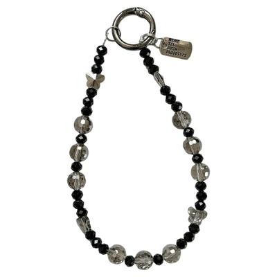 轻奢水晶手机挂链ins高级感女士手腕挂饰短款手机壳挂件串珠链户外出行旅游聚会逛街防丢手提链手机挂绳通用