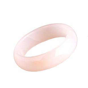 一生一石天然白玉髓手镯女加宽加厚复古送妈妈气质优雅附证书玛瑙