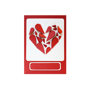 a4超大号爱心贺卡片毕业情人节礼物卡片纪念日老婆女朋友生日定制