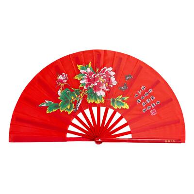 开合响脆！太极功夫扇双面表演扇
