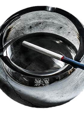 水晶玻璃定制超特大高档烟灰缸