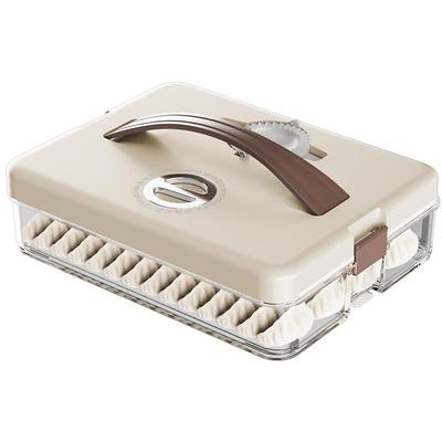 食品级饺子盒带提手防粘底无异味