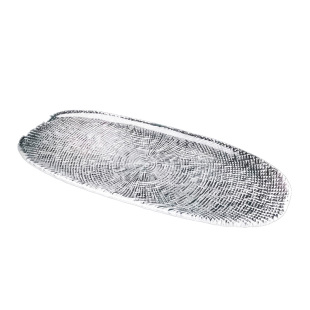 创意小方格玻璃盘子高脚水果盘糕点平盘家用茶几零食盘商用寿司盘