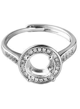 戒指空托铜女款轻奢时尚款戒托