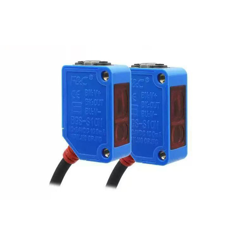 嘉准方形光电开关BGS背景抑制BGS-E30N距离可调漫反射光电传感器