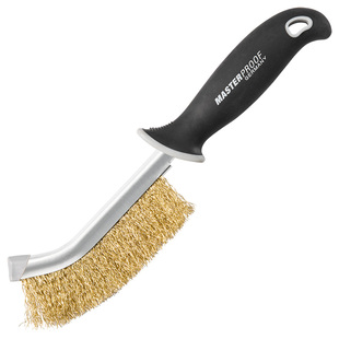 麦思德不锈钢丝刷铜丝刷带柄工业打磨除铁锈清洁加密铜丝刀型刷子