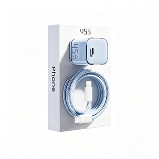 【国家3C认证】适用苹果17/16pro充电器线iPhone15promax手机充电头45W氮化镓快充PD插头数据线套装ipad平板
