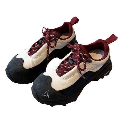 休闲鞋女潮酷2025年新款春季百搭时尚真皮拼色系带厚底登山老爹鞋