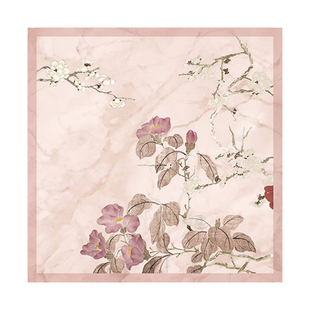 上海故事2026新款真丝小方巾女桑蚕丝巾印花妈妈款系脖送长辈礼盒