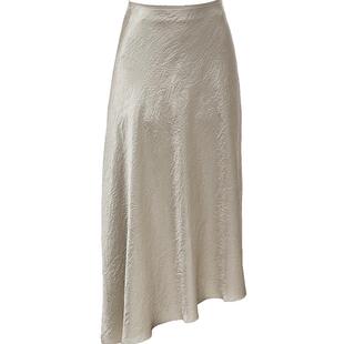 Vero Moda奥莱半身裙子春夏新款光泽感法式优雅气质含醋纤流行